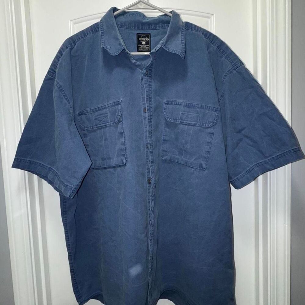 Redhead-clothing Men's Blue and Navy Shirt